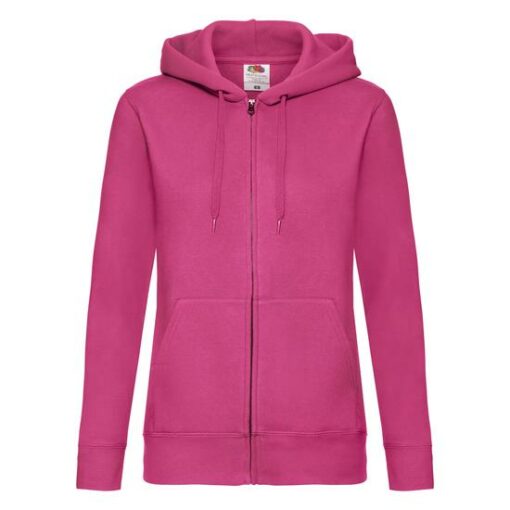 Pic-a-Tee Ladies Zipped Pink hoodie