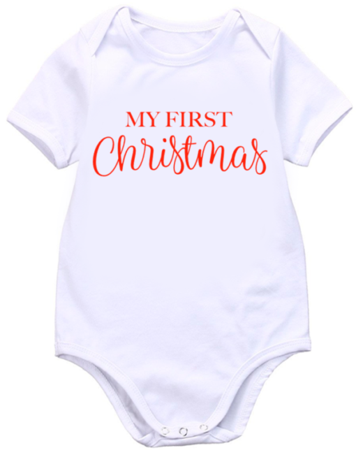 Pic-a-Tee Bodyvest with my first christmas print