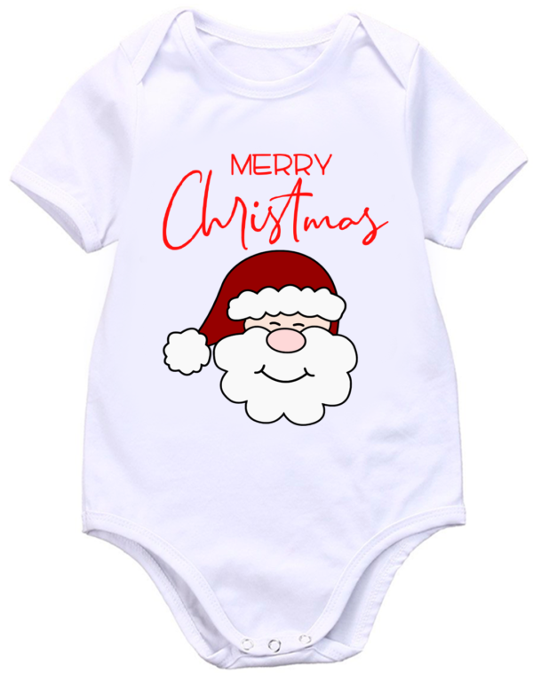 Baby Bodyvest with Father Christmas Print Pic a Tee