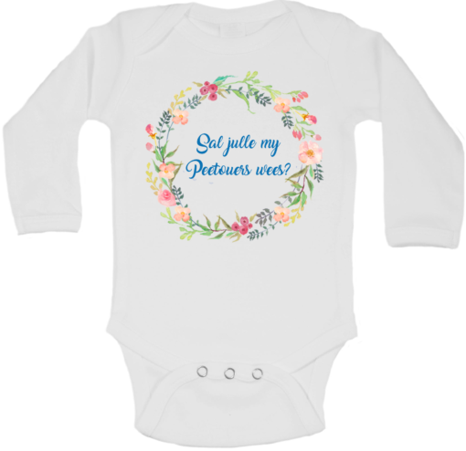 Pic-a-Tee Birth Announcement Afrikaans Print