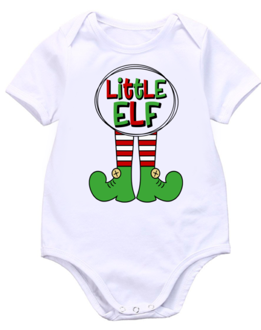 Pic-a-Tee Baby bodyvest with little elf print