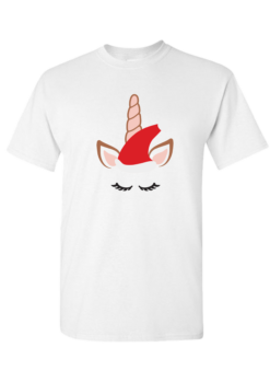 Pic-a-Tee Christmas T-Shirt with unicorn print