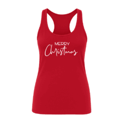 Merry Christmas Ladies Racerback