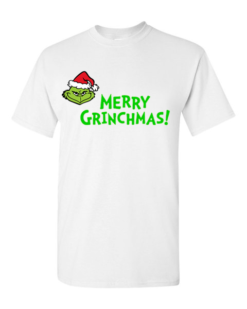 Pic-a-Tee Christmas T-Shirt with Merry Grinchmas Print