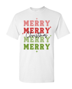 Pic-a-Tee T-shirt with Merry Christmas Colour Prints