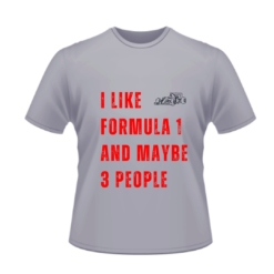 Formula Racing Car T-shirt with Red and Black Print