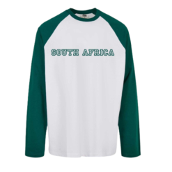 Pic-a-Tee Green Raglan T-shirt with South Africa Print
