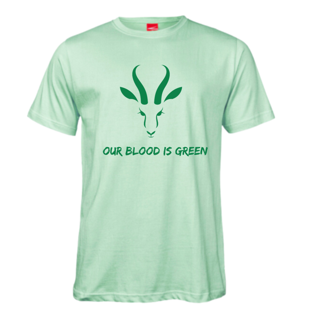 OurBloodIsGreen Pic-a-Tee Rugby Pastel Mint T-shirt