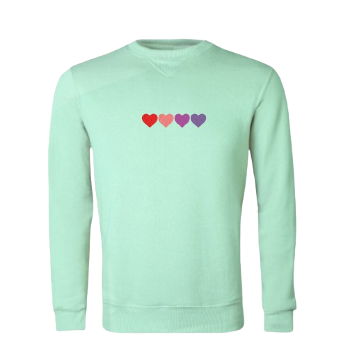Pic-a-Tee_Mint_Sweater_with_Heart_Embroidery Pic-a-Tee Sweater with Heart Embroidery