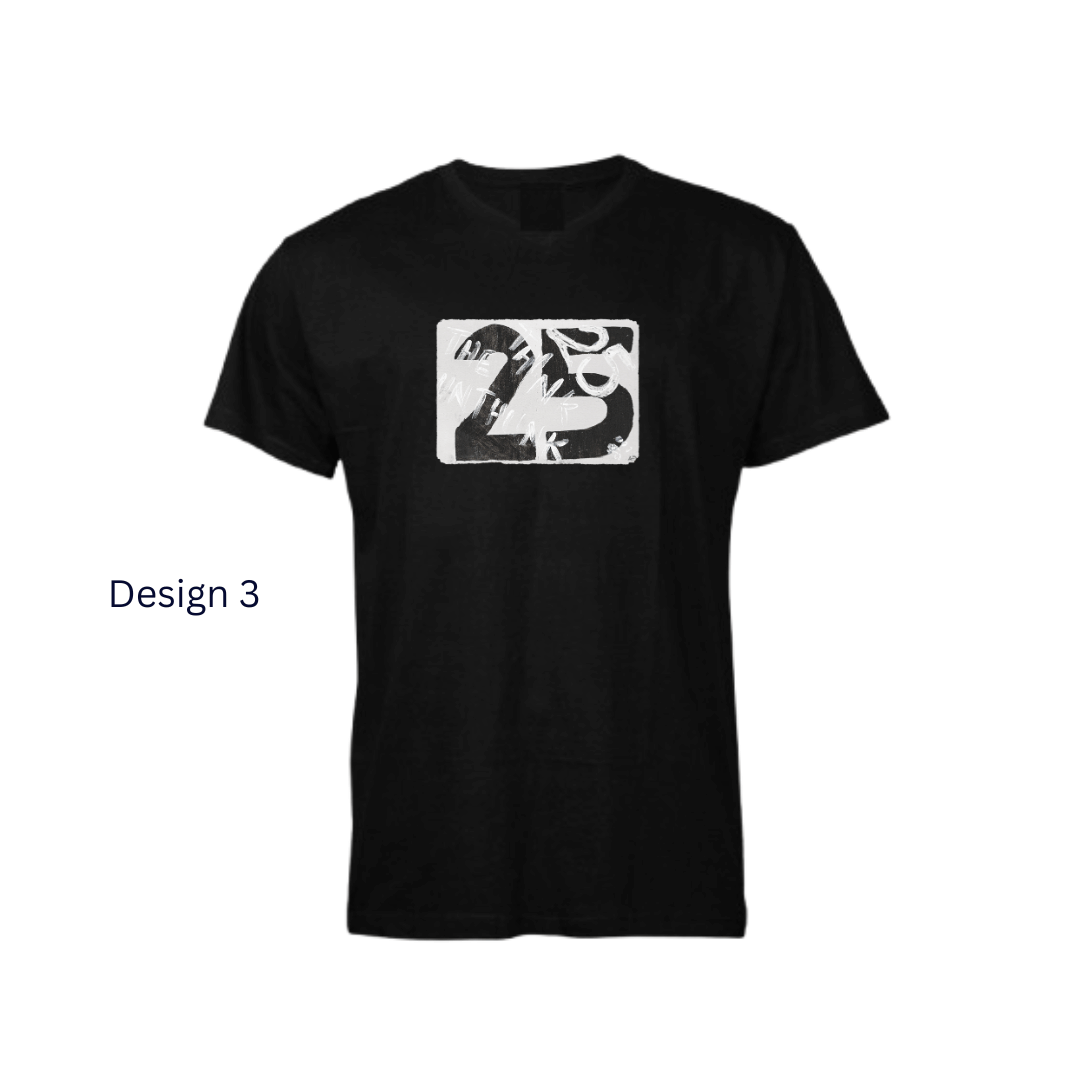 V- Neck Black Design 3