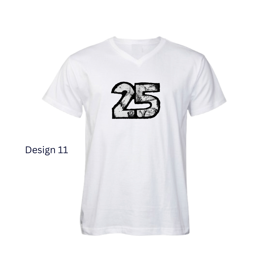 V-neck White Design 11