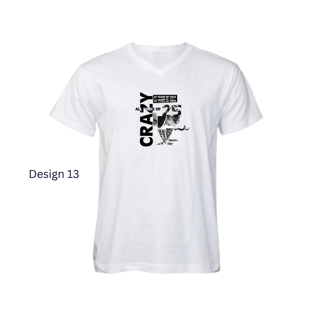 V-neck White Design 13