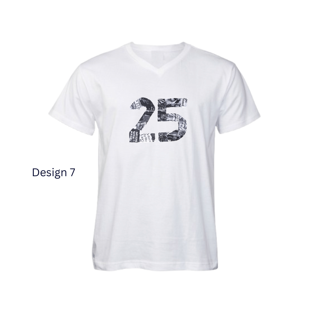 V-neck White Design 7