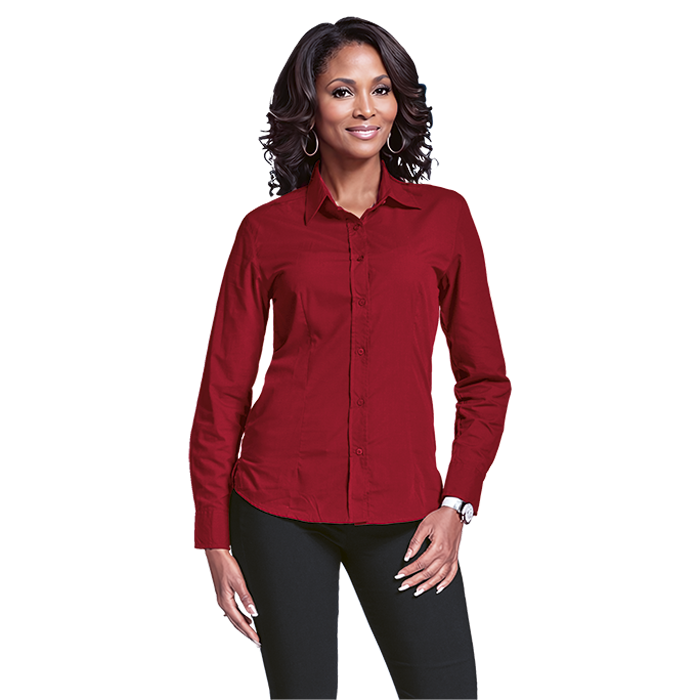 Polycotton Ladies Long Sleeve