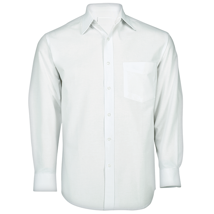 Polycotton Long Sleeve Mens White