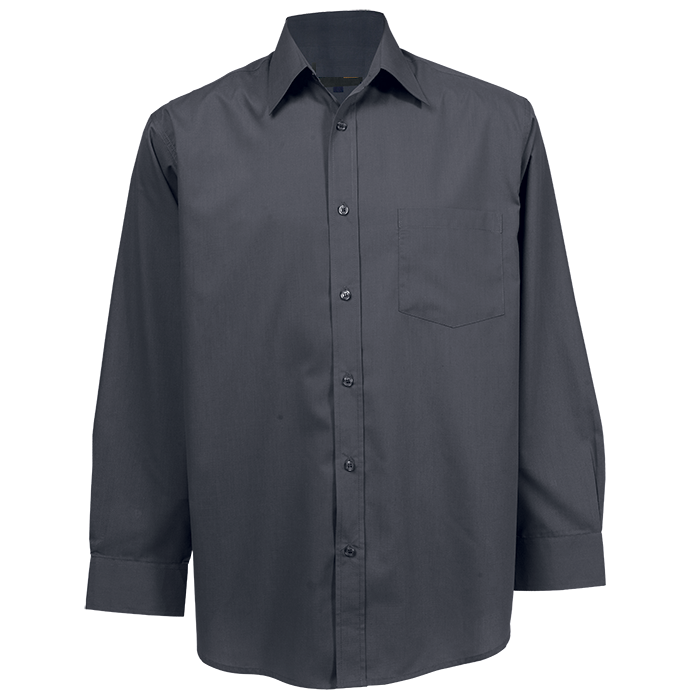 Polycotton Long Sleeve Mens grey