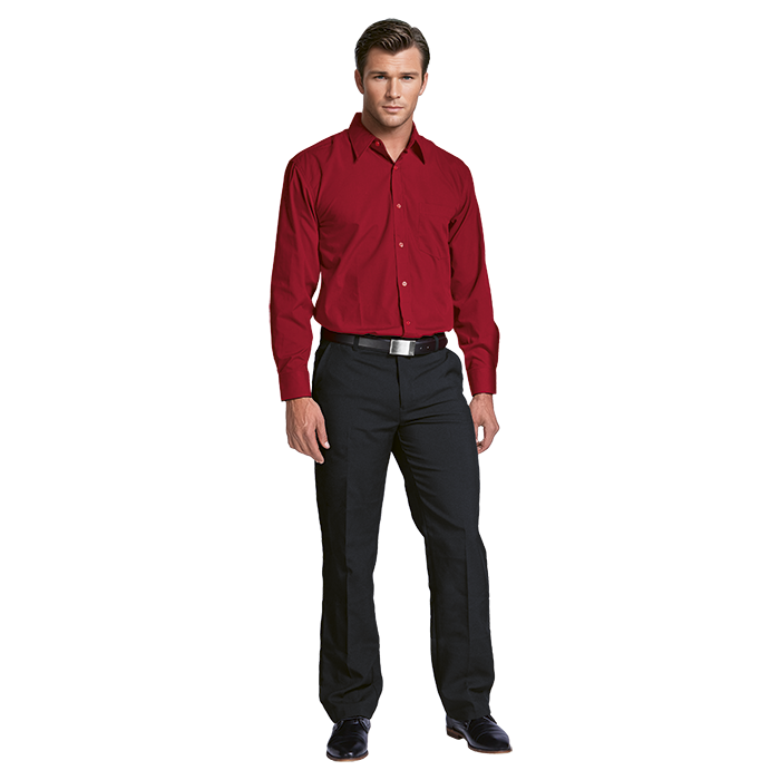 Polycotton Mens Long Sleeve