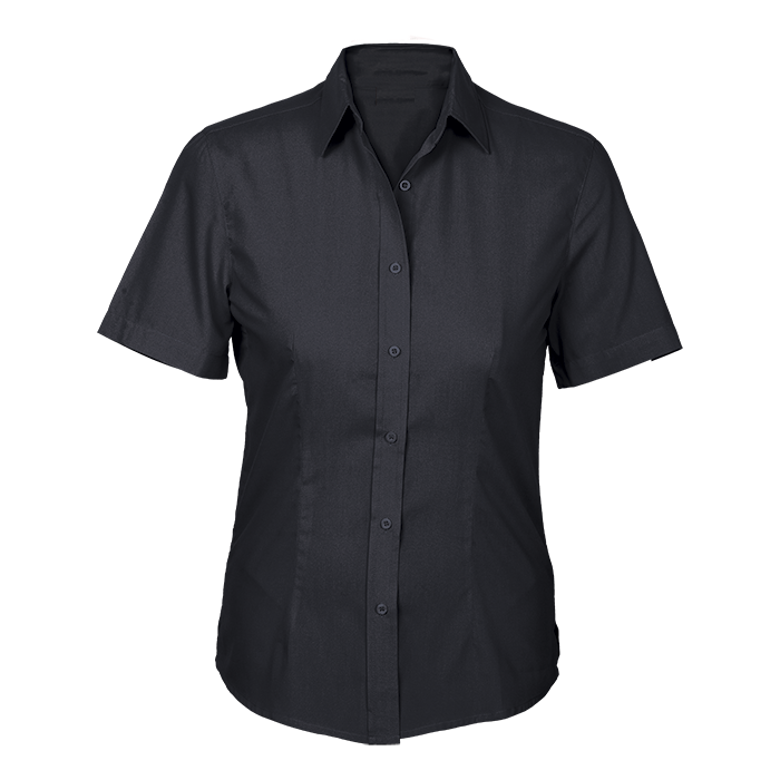 Polycotton Short Sleeve Ladies Black