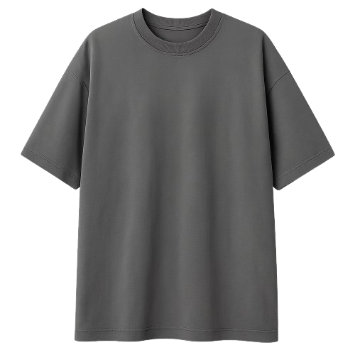 Charcoal_Oversized_T-Shirt_Front Pic-a-Tee Oversized Charcoal T-shirt