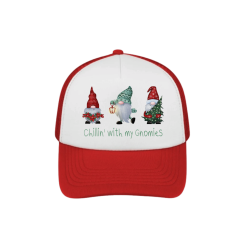 Chillin with my gnomies trucker cap