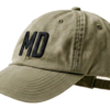 Pic-a-Tee Dad Cap with Initials Washed Olive