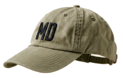 Pic-a-Tee Dad Cap with Initials Washed Olive