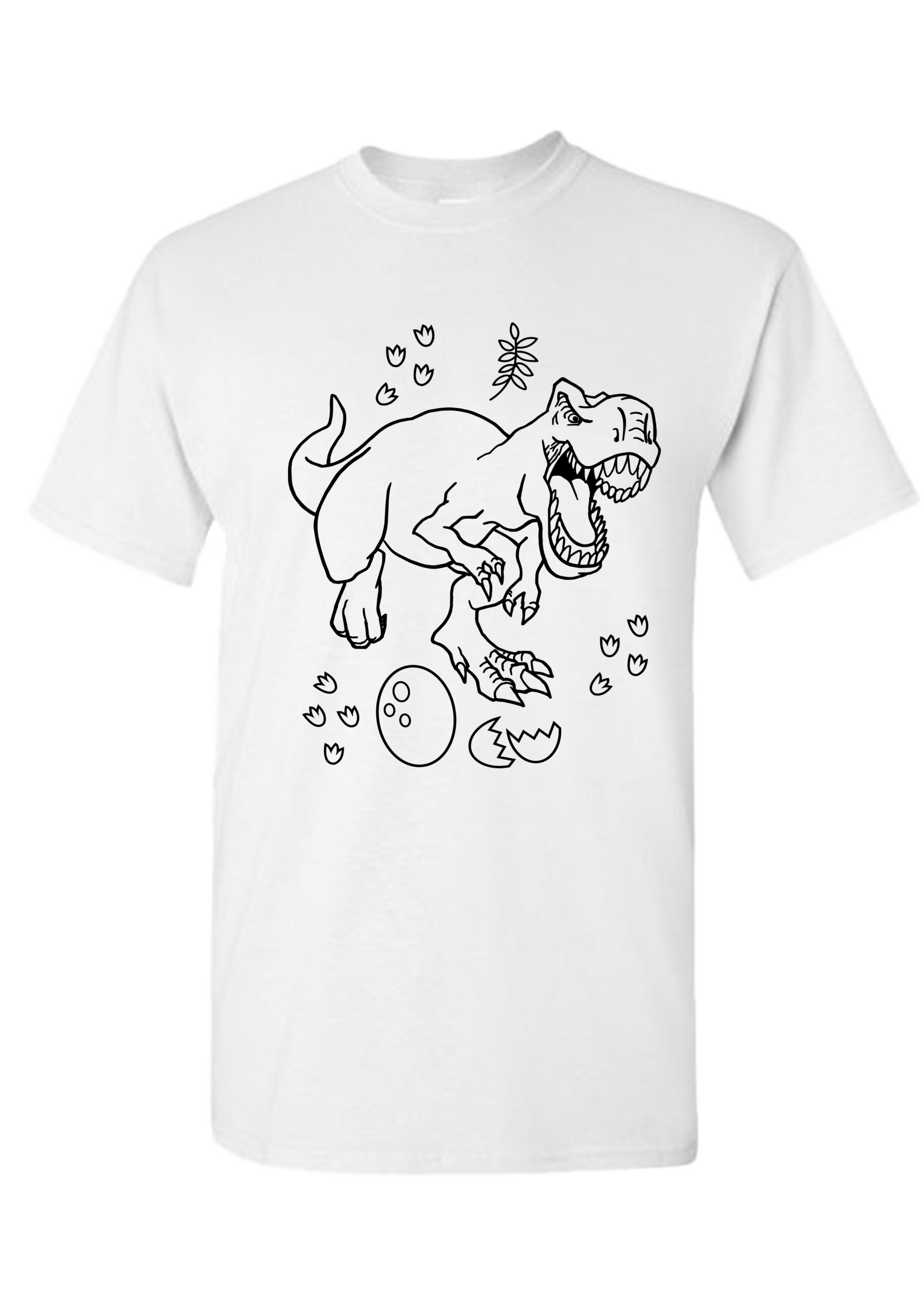 Adult Colour-in-Paint your Own Tees (Select Image & Size) - Image 6