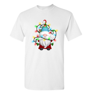 Christmas Gnomes in Tangled Christmas Lights Peace(1yr - 4XL)