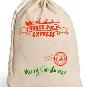 Christmas Personalised Santa Sack - North Pole Express