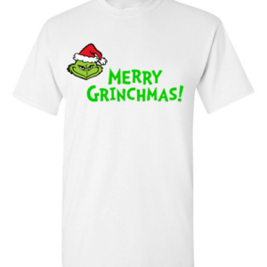 Christmas T-Shirt with Grinch Print (1yr - 4XL) - Select from Designs