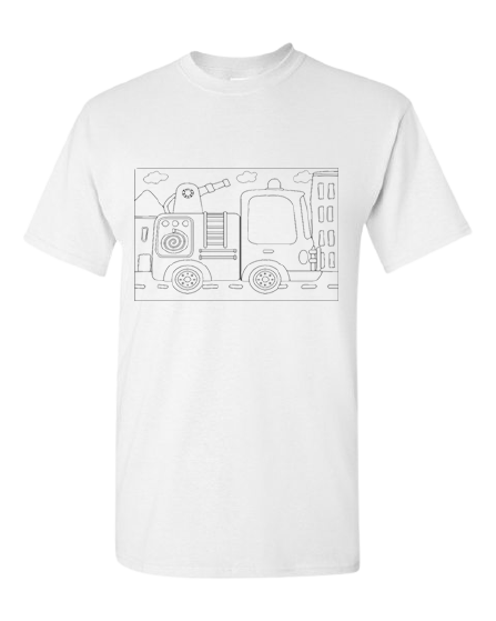 Adult Colour-in-Paint your Own Tees (Select Image & Size) - Image 9