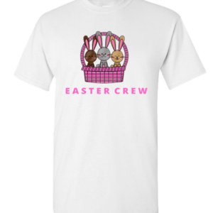 White Easter T-Shirt with Easter Crew Print (1yr - 4XL)