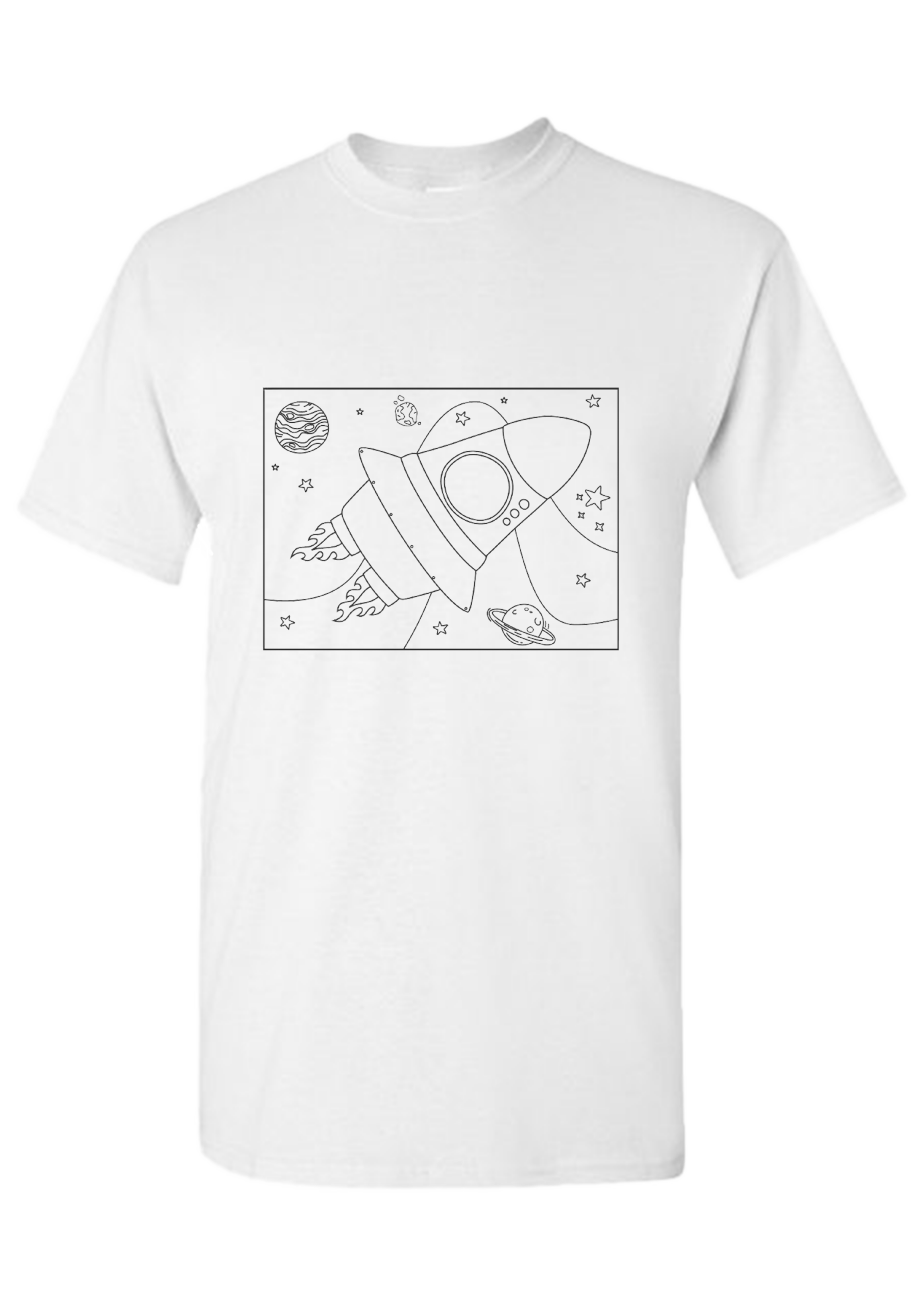 Adult Colour-in-Paint your Own Tees (Select Image & Size) - Image 8