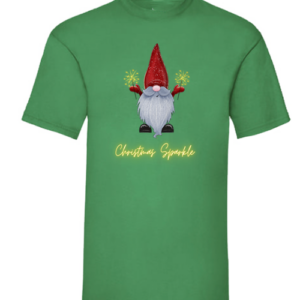 T-Shirt with Christmas Gnome Sparkle (1yr - 4XL)