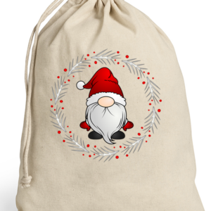 Christmas Personalised Gnome Sack - Just Add Name