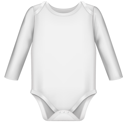 Long Sleeve Made in SA White Baby Bodyvest