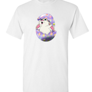 Kids T-Shirt with Easter Bunny & Egg Print