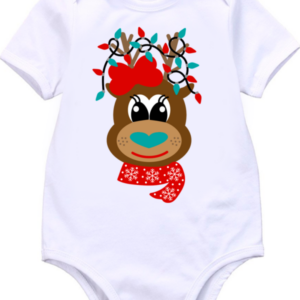 Baby Bodyvest with Deer in Headlights Print (Select Girl/Boy)